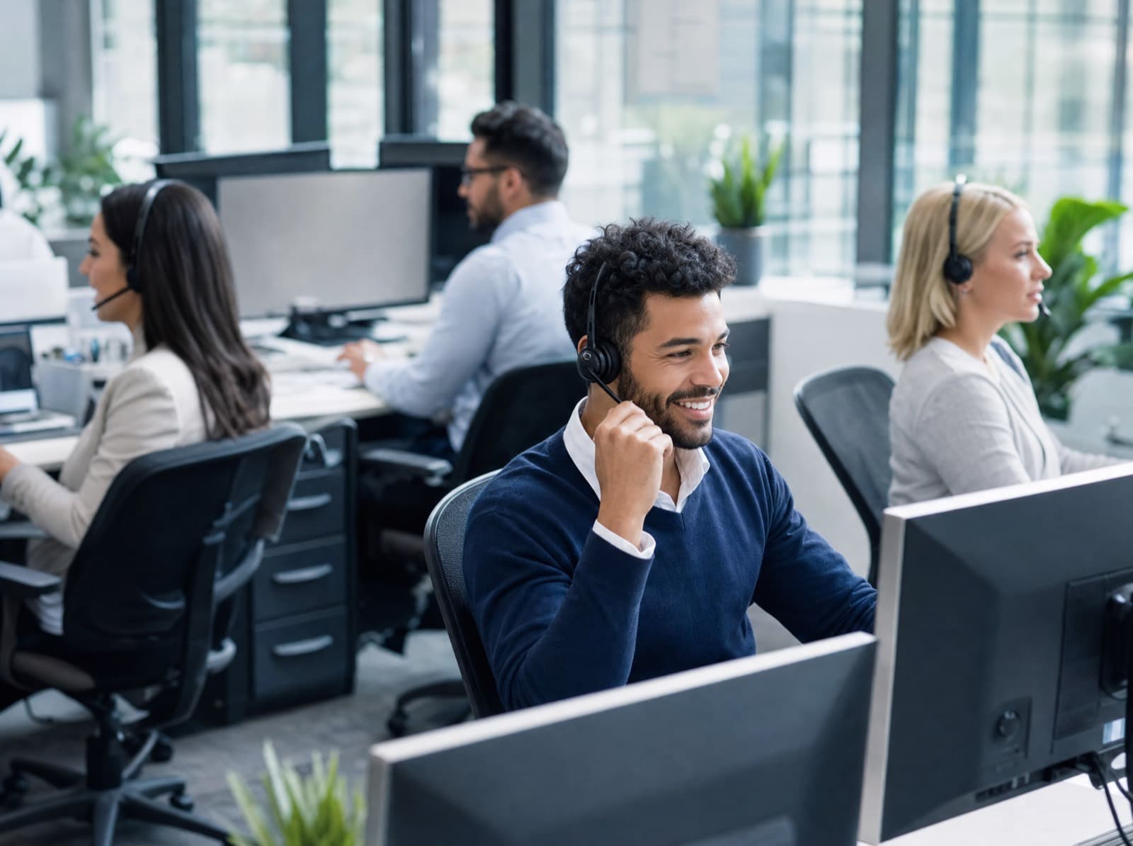 Call centres & BPO teams using TwinPhone